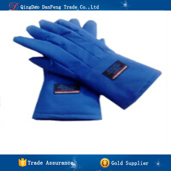  DW-002    尩 ü  ȣ 尩/Free shipping DW-002  Blue waterproof low temperature gloves liquid nitrogen protective gloves